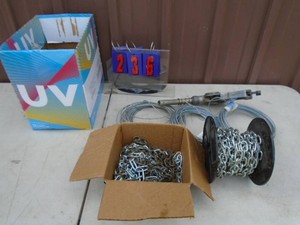 Assortment of chain & cable. As shown.