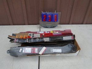 Assortment of lawn mower blades. As shown.