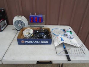 Fan & assorted electronics. As shown.