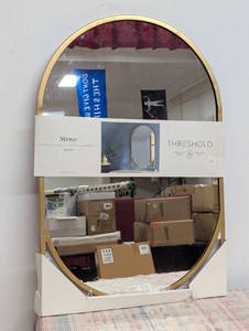 Size 20 x 30 - 20 x 30 Decorative Wall Mirror Gold - Threshold