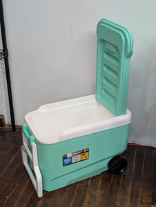 Igloo Wheelie Cool 38qt Rolling Cooler - Mint 53 Can Capacity, Hard-Sided Design  4.38 out of 5 stars 984 45 Questions