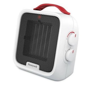 Honeywell UberHeat 5 Ceramic Heater White Portable Electric Indoor Heater, Adjustable Thermostat, 1500W, ETL Listed