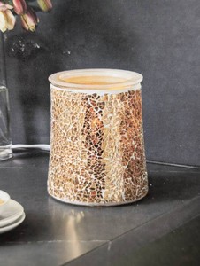 Mosaic Tile Metallic Gold Wax Warmer - Threshold