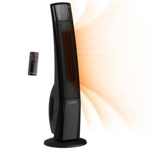 Lasko Ultra Ceramic Tower Heater Indoor Space Heater with Remote, Adjustable Thermostat, 1500W, Black, ETL Listed