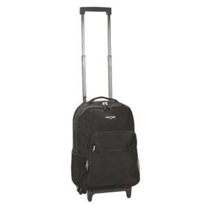 Rockland Roadster Rolling 17 Backpack - Black