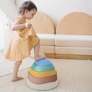 Playtopia Stacking Stepping Stones Play Equipment - 5pc Creative Thinking Toy for Ages 3