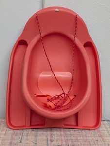 Toddler Sled with Rope and Pad Coral - Sun Squad