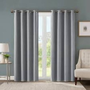 SunSmart Total Blackout Lined Panel Pair with Grommets, Silver Gray 52 x 84