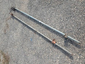 Pair of Pony Pipe Clamps 5+ Feet Long