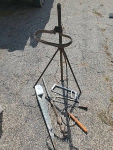 Feed Sack Stand, Saws, and More