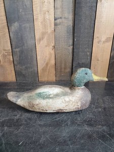 Very Collection Antique Wood Carved Duck Decoy