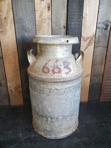 Large Vintage Milk Can w Top