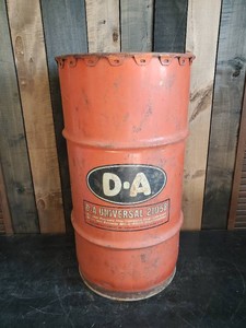 Smaller D-A Oil Drum  Empty  Perfect for a Shop Garbage Can