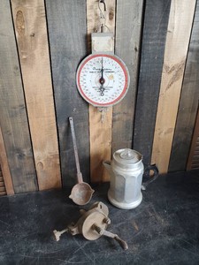 Interesting Collection of Vintage Items - Scale, Coffee Pot & More