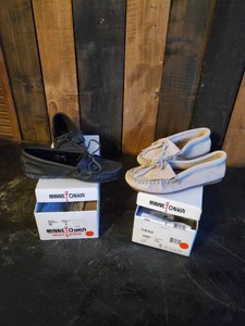 2 Pair of size 5 Womens Minnetonka Moccasins Never Worn