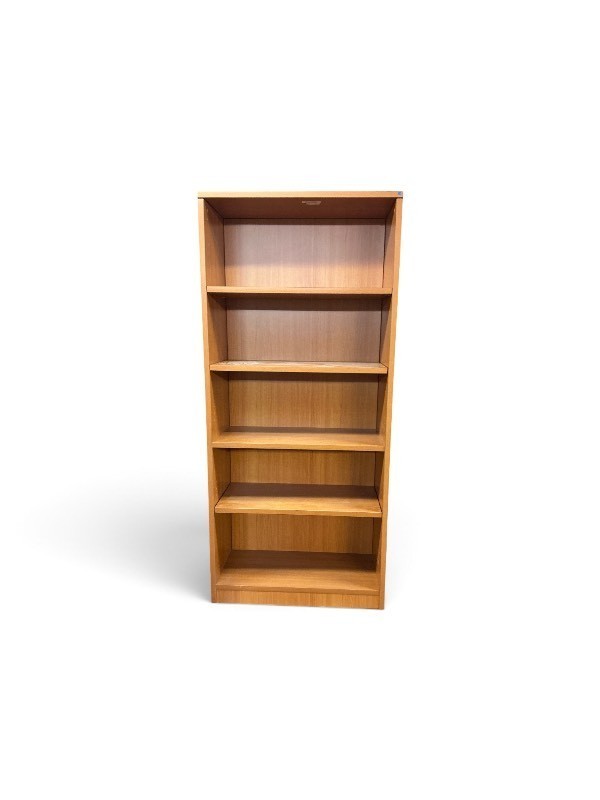 5-shelf wooden bookcase