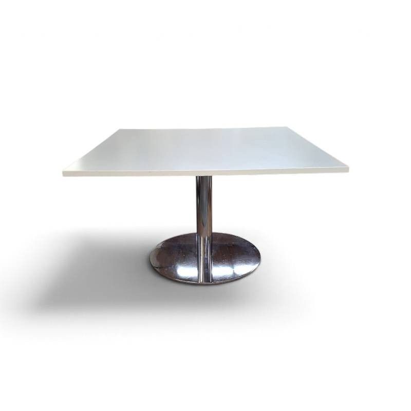 Square White DiningTableBlack Retail $699