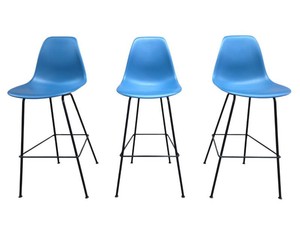 Set of 3 Herman Miller Eames "Eiffel Tower" Wire Stool retail price $850 each