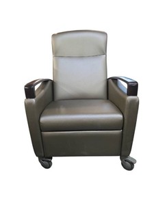 Krug Jordan Mobile Medical Healthcare Patient Recliner Chair  Gray  Wood Trim Retail price $5000