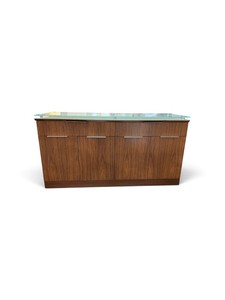 Dark Walnut Wood Credenza Retail $2200