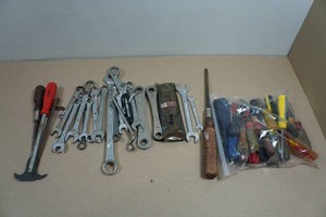 Assorted Tools - Wrenches, Screwdrivers