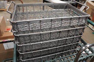 Metal Wire Mesh Parts Cleaning Bins
