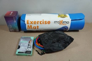 Exercise Mat, Tumbler and Workout Bands