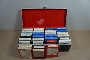Vintage 8-Track Tapes with Case