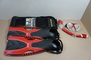 Hawaii Divers Adult Leilani Snorkel Set - Fin Size LXL