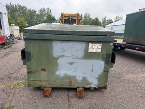 Steel Commercial Dumpster with Lid