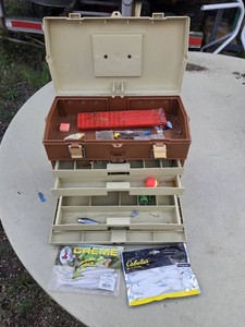 Plano Fishing Tackle Box with Lures and Accessories