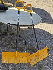 Lot of 2 Used Yellow Snow Shovels