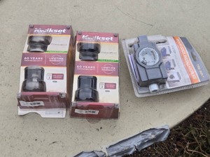Kwikset Hall and Closet Door Knobs and Tru-Bolt Door Lock Installation Kit