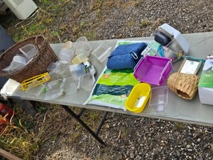 Lot of Bird Supplies including Kaytee Finch Nest, Feeders, and Accessories