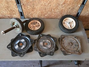 Wheels and Seat Swivels including Shoreline Marine Seat Swivel and Assorted Wheels