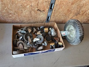 Box of Assorted Swivel Casters and Heavy-Duty Wheel