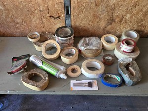 Collection of Older Adhesive Tapes and Sealants
