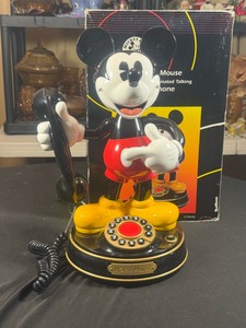 Mickey Mouse Model 1 TelephoneMade by Telemania Includes original box , dirt, dust  untested
