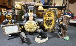 Bear lot of 6 featuring a super cool home phone (untested) You will receive all items in the photos