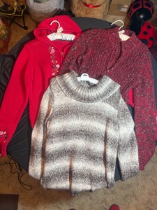 Lot of 3 knitted sweaters Large & XL