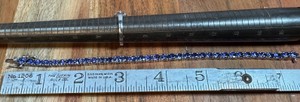Sterling Silver & Tanzanite Bracelet & Ring combo ~ 925 stamp 18.6 grams