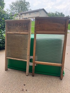 VINTAGE Washboard lot of 2