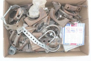 large group of exhaust clamps