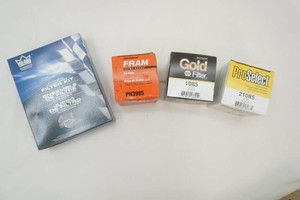3 oil filters and 1 transmission filter - oil filters are for in line 6 cylinder Jeep