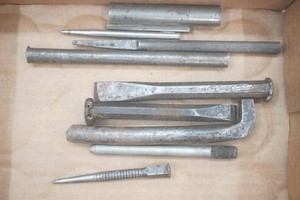 variety of punches and chisels