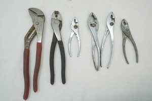 group of slip joint plier, standard plier, HD wire cutter