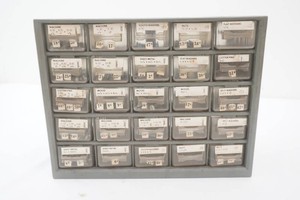 small parts organizer with fasteners in most drawers 12 x 6 x 9