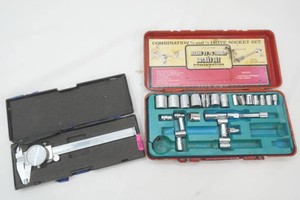 dial caliper, small group of sockets