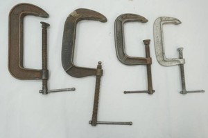 4 heavy duty C clamps 4 to 7