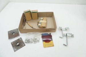 vintage NIP bearings, brackets, C clamps, and more